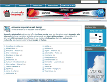 Tablet Screenshot of annuairesiteinternet.fr